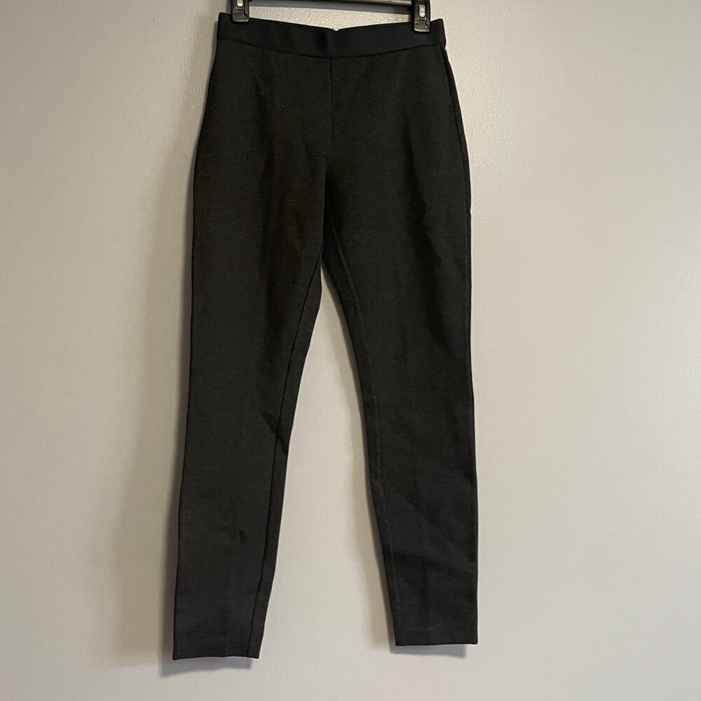 J Crew Charcoal Gray Stretch Ponte Skinny Legging Pixie Pant 4
